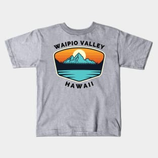 Waipio Valley Ski Snowboard Mountain Hawaii Waipio - Waipio Valley Hawaii - Travel Kids T-Shirt